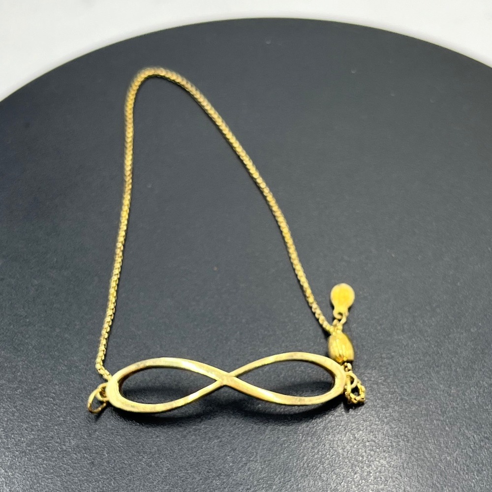 Alex‎ and Ani Women's Infinity Pull Chain Sterling Silver Gold Plated Bracelet